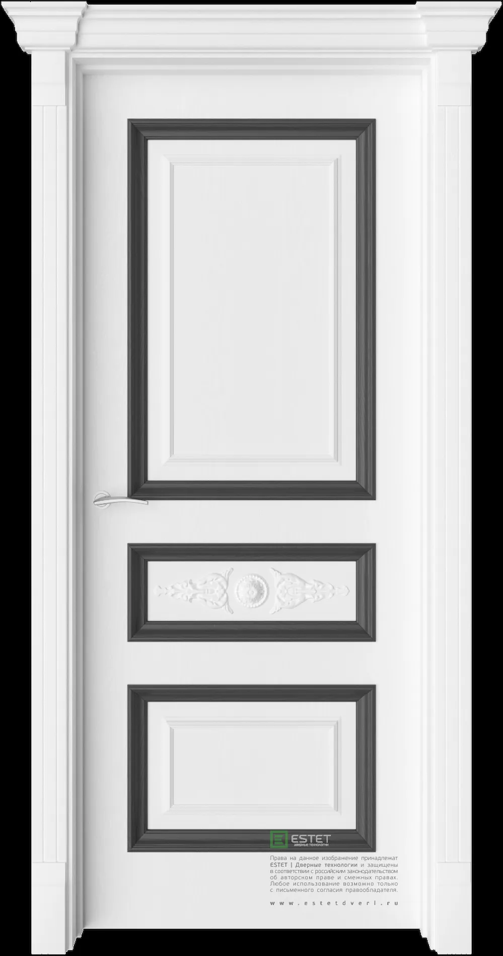 Межкомнатная дверь GE5M Elegant — Ясень винтер Ясень космо