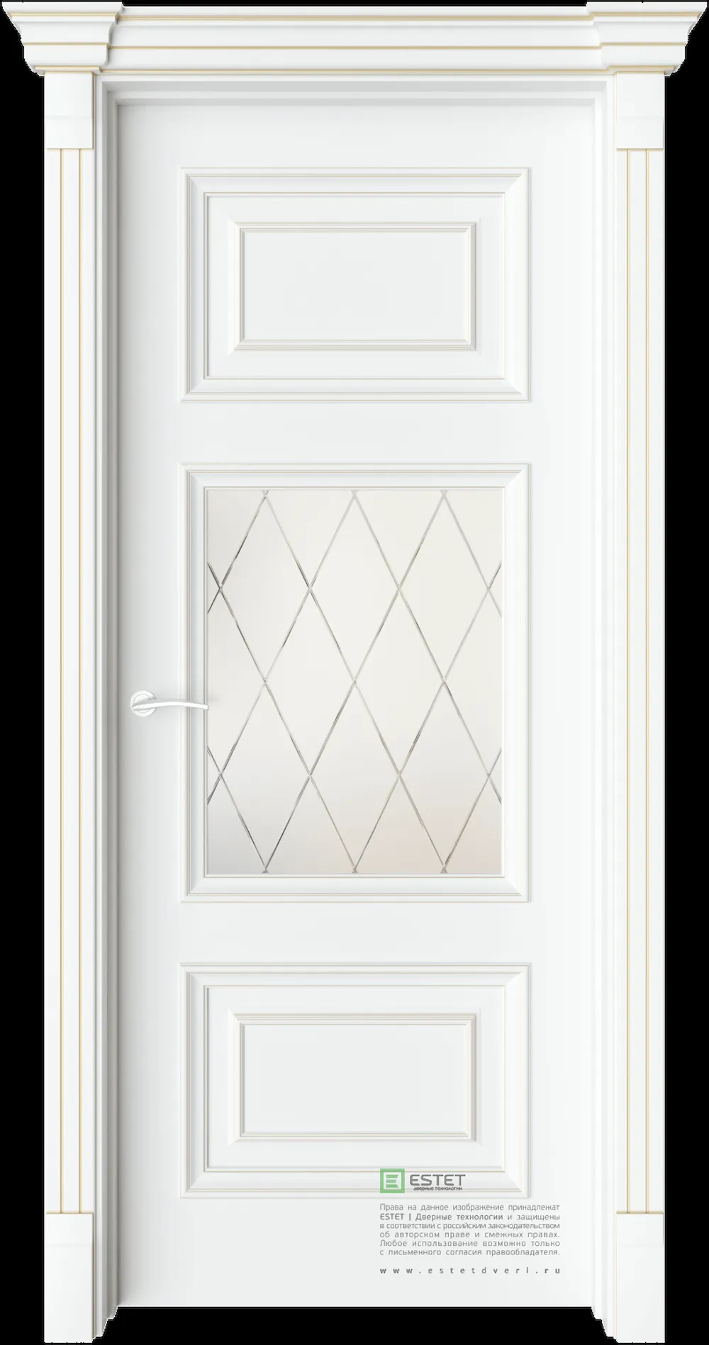 Межкомнатная дверь GE9M — C10 soft beliy GP white 2