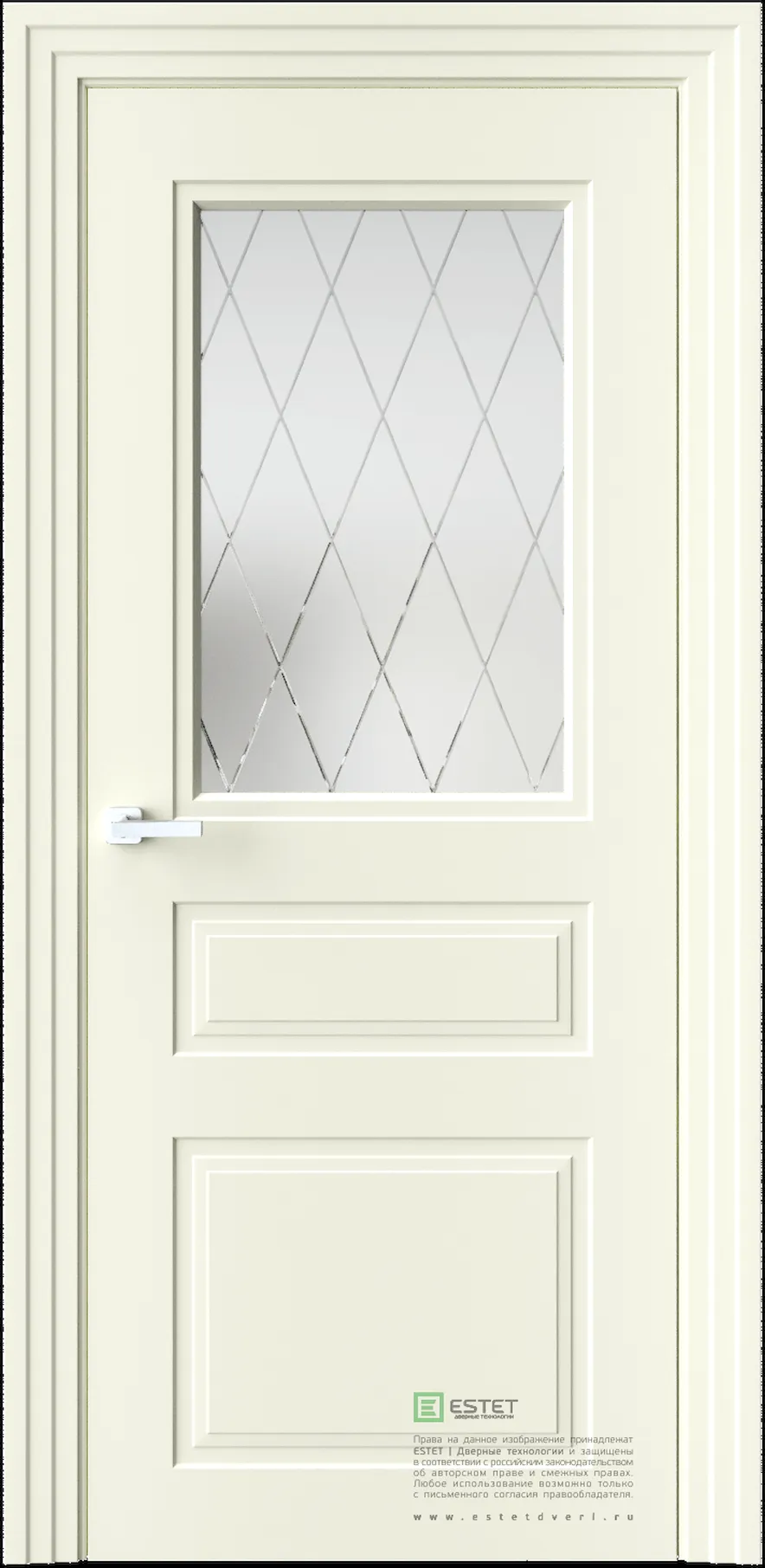 Межкомнатная дверь N12 — NL peschaniy white